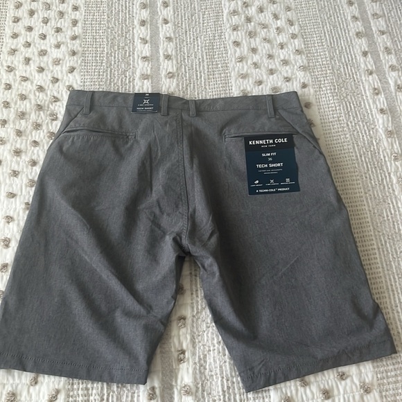 New Kenneth Cole Men's Size 36 Tech Shorts Slim Fit, Gray Heather - Picture 7 of 7